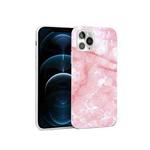Glossy Marble Pattern TPU Protective Case For iPhone 12 Pro Max(Pink)