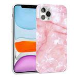 For iPhone 11 Glossy Marble Pattern TPU Protective Case (Pink)