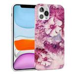 For iPhone 11 Glossy Marble Pattern TPU Protective Case (Rose Red)