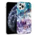 Glossy Marble Pattern TPU Protective Case For iPhone 11 Pro(Blue Purple)