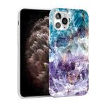 Glossy Marble Pattern TPU Protective Case For iPhone 11 Pro Max(Blue Purple)