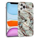 For iPhone 11 Glossy Marble Pattern TPU Protective Case (Green)