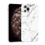Glossy Marble Pattern TPU Protective Case For iPhone 11 Pro Max(White)