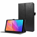 For Huawei MatePad T8 Crazy Horse Texture Horizontal Flip Leather Case with 2-folding Holder & Card Slot(Black)