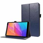 For Huawei MatePad T8 Crazy Horse Texture Horizontal Flip Leather Case with 2-folding Holder & Card Slot(Dark Blue)