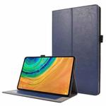 For Huawei Honor V6 / MatePad 10.4 inch Crazy Horse Texture Horizontal Flip Leather Case with 2-folding Holder & Card Slot(Dark Blue)