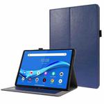 For Lenovo Tab M10 Crazy Horse Texture Horizontal Flip Leather Case with 2-folding Holder & Card Slot(Dark Blue)