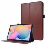For Samsung Galaxy Tab S8 / Galaxy Tab S7 / SM-870 Crazy Horse Texture Horizontal Flip Leather Case with 2-folding Holder & Card Slot(Brown)