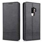 For Samsung Galaxy S9 AZNS Magnetic Calf Texture Horizontal Flip Leather Case with Card Slots & Holder & Wallet(Black)