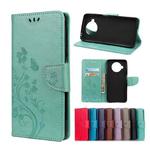 For Xiaomi Mi 10T Lite 5G Butterflies Love Flowers Embossing Horizontal Flip Leather Case with Holder & Card Slots & Wallet(Green)