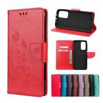 For Xiaomi Mi 10T Pro 5G Butterflies Love Flowers Embossing Horizontal Flip Leather Case with Holder & Card Slots & Wallet(Red)