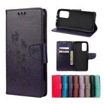 For Xiaomi Mi 10T 5G Butterflies Love Flowers Embossing Horizontal Flip Leather Case with Holder & Card Slots & Wallet(Dark Purple)