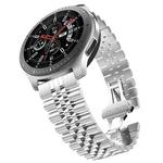 20mm For Samsung Galaxy Watch 3 41mm Five Beads Steel Watch Band(Silver)