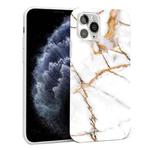 Glossy Marble Pattern TPU Protective Case For iPhone 11 Pro(Khaki White)