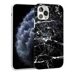 Glossy Marble Pattern TPU Protective Case For iPhone 11 Pro(Black)