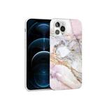 Glossy Marble Pattern TPU Protective Case For iPhone 11 Pro Max(Purple Grey)