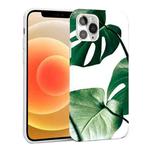 Glossy Plant Pattern TPU Protective Case For iPhone 12 mini(Turtle Leaf)