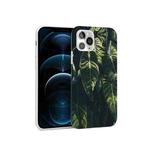 Glossy Plant Pattern TPU Protective Case For iPhone 12 Pro Max(Banana Leaf)