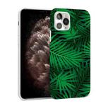 Glossy Plant Pattern TPU Protective Case For iPhone 11 Pro Max(Palm Leaf)