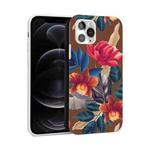 Glossy Flower Pattern TPU Protective Case For iPhone 12 / 12 Pro(F3)