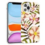 Glossy Flower Pattern TPU Protective Case For iPhone 11(F1)