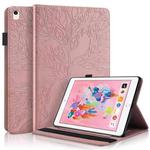 Life Tree Series Horizontal Flip Leather Case with Holder & Card Slots & Pen Slot & Sleep / Wake-up Function For iPad 9.7 (2018) / (2017)(Rose Gold)