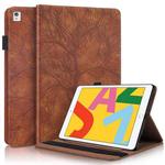 For iPad 10.2 / iPad Pro 10.5 inch Life Tree Series Horizontal Flip Leather Case with Holder & Card Slots & Pen Slot & Sleep / Wake-up Function(Brown)