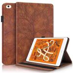 Life Tree Series Horizontal Flip Leather Case with Holder & Card Slots & Pen Slot & Sleep / Wake-up Function For iPad mini (2019) / 4 / 3 / 2 / 1(Brown)