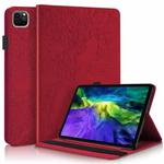 For iPad Pro 11 (2020) Life Tree Series Horizontal Flip Leather Tablet Case with Holder & Card Slots & Pen Slot & Sleep / Wake-up Function(Red)