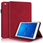 For Huawei Mediapad M5 Lite / C5 10.1 inch Life Tree Series Horizontal Flip Leather Case with Holder & Card Slots & Pen Slot(Red)