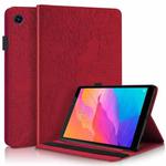 For Huawei MatePad T8 8 inch Life Tree Series Horizontal Flip Leather Case with Holder & Card Slots & Pen Slot(Red)