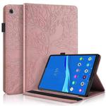 For Lenovo Tab M10 Plus Life Tree Series Horizontal Flip Leather Case with Holder & Card Slots & Pen Slot(Rose Gold)