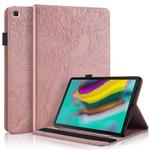 For Samsung Galaxy Tab S5e 10.5 T720 Life Tree Series Horizontal Flip Leather Case with Holder & Card Slots & Pen Slot(Rose Gold)