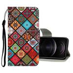 For iPhone 12 / 12 Pro Colored Drawing Pattern Horizontal Flip Leather Case with Holder & Card Slots & Wallet(Folk-custom)