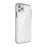 For iPhone 11 Pro Max 2 in 1 Ultra Clear Shockproof PC+ TPU Case with Removable Color Button (Green)
