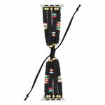 Bohemian Style Soft Ceramic Beaded Strap For Apple Series 7 41mm / 6 & SE & 5 & 4 40mm / 3 & 2 & 1 38mm(Black)