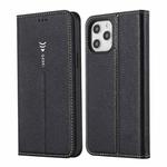 For iPhone 12 / 12 Pro GEBEI PU+TPU Horizontal Flip Protective Case with Holder & Card Slots(Black)