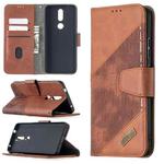 For Nokia 2.4 Matching Color Crocodile Texture Horizontal Flip PU Leather Case with Wallet & Holder & Card Slots(Brown)