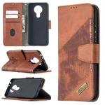 For Nokia 3.4 Matching Color Crocodile Texture Horizontal Flip PU Leather Case with Wallet & Holder & Card Slots(Brown)
