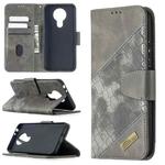 For Nokia 3.4 Matching Color Crocodile Texture Horizontal Flip PU Leather Case with Wallet & Holder & Card Slots(Grey)
