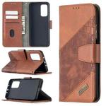 For Xiaomi Mi 10T / 10 Pro 5G Matching Color Crocodile Texture Horizontal Flip PU Leather Case with Wallet & Holder & Card Slots(Brown)