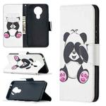 For Nokia 3.4 Colored Drawing Pattern Horizontal Flip Leather Case with Holder & Card Slots & Wallet(Panda)