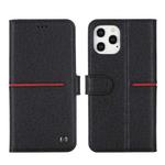 For iPhone 12 mini GEBEI Top-grain Leather Horizontal Flip Protective Case with Holder & Card Slots & Wallet & Photo Frame (Black)