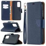 For Xiaomi Mi 10T 5G Litchi Texture Pure Color Horizontal Flip Leather Case with Holder & Card Slots & Wallet & Lanyard(Dark Blue)