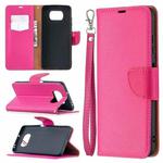 For Xiaomi Poco X3 Litchi Texture Pure Color Horizontal Flip Leather Case with Holder & Card Slots & Wallet & Lanyard(Rose Red)