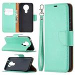 For Nokia 3.4 Litchi Texture Pure Color Horizontal Flip Leather Case with Holder & Card Slots & Wallet & Lanyard(Green)