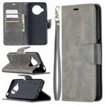 For Xiaomi Mi 10T Lite 5G Retro Lambskin Texture Pure Color Horizontal Flip PU Leather Case with Holder & Card Slots & Wallet & Lanyard(Grey)