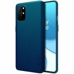 For OnePlus 8T NILLKIN Frosted Concave-convex Texture PC Protective Case(Peacock Blue)