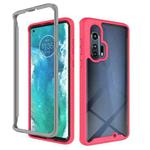 For Motorola Moto Edge Plus Starry Sky Solid Color Series Shockproof PC + TPU Protective Case(Red)