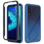 For Motorola Moto G8 Power Lite Starry Sky Solid Color Series Shockproof PC + TPU Protective Case(Royal Blue)